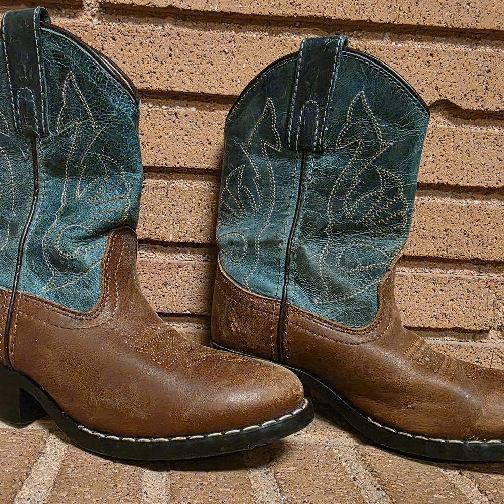 Smoky Mountain YOUTH Unisex Nashville Blue Boots Size YOUTH 11.5 - Picture 3 of 8
